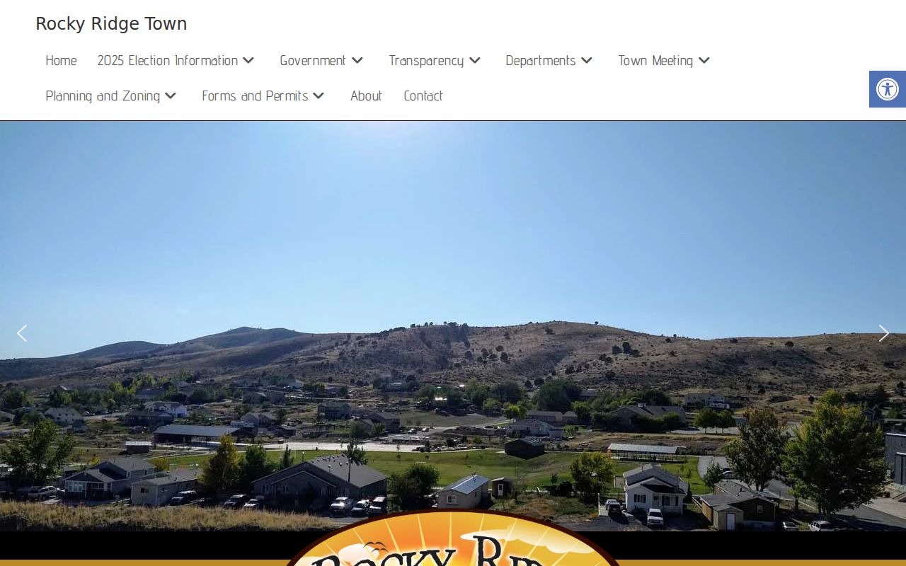 Rocky Ridge warrant records: town office and emergency-services contact page